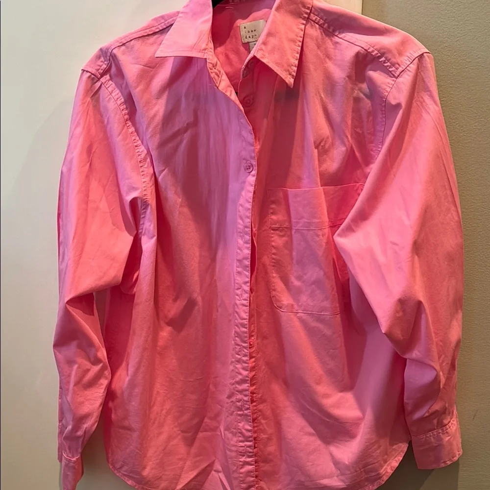 Pink Button-Up Shirt - Picture 1 of 2